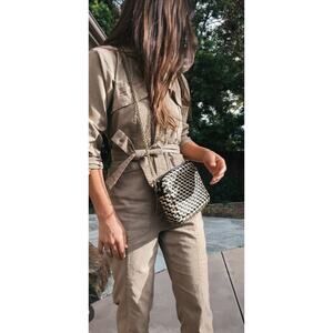 Alex Mill washed twill expedition Cargo Jumpsuit
